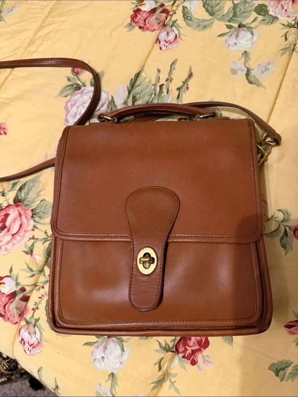 Vintage coach Brown Leather Crossbody Bag